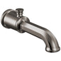 Brizo® 73565-BNX Beauclere™ Showering Component Tub Spout, 1/2 in NPT, Brass, Brilliance Black Onyx, Commercial