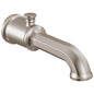 Brizo® 73565-NK Beauclere™ Showering Component Tub Spout, 1/2 in NPT, Brass, Luxe Nickel, Commercial