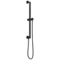 Brizo® 74799-BL Essential™ Shower Series Linear Square Universal Wall Slide Bar With Adjustable Slide, 28-7/8 in L Bar, 3-11/16 in OAD, Matte Black, Import