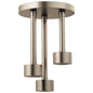 Litze - Pendant Raincan Shower Head - Brushed Nickel - 2 GPM