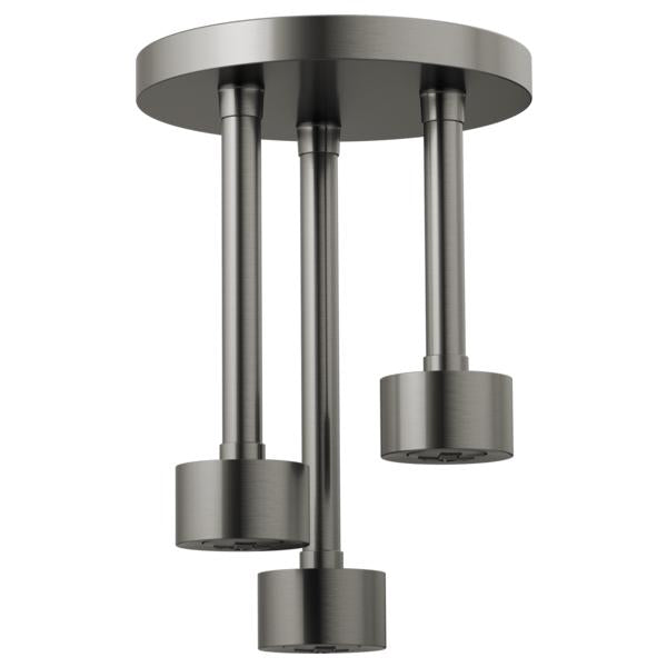 Brizo® 81335-SL Pendent Raincan Shower Head, Levoir™, 1.75 gpm, 1 Sprays, Ceiling Mount, 9 in Dia Head, Import