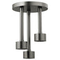 Brizo® 81335-SL Pendent Raincan Shower Head, Levoir™, 1.75 gpm, 1 Sprays, Ceiling Mount, 9 in Dia Head, Import