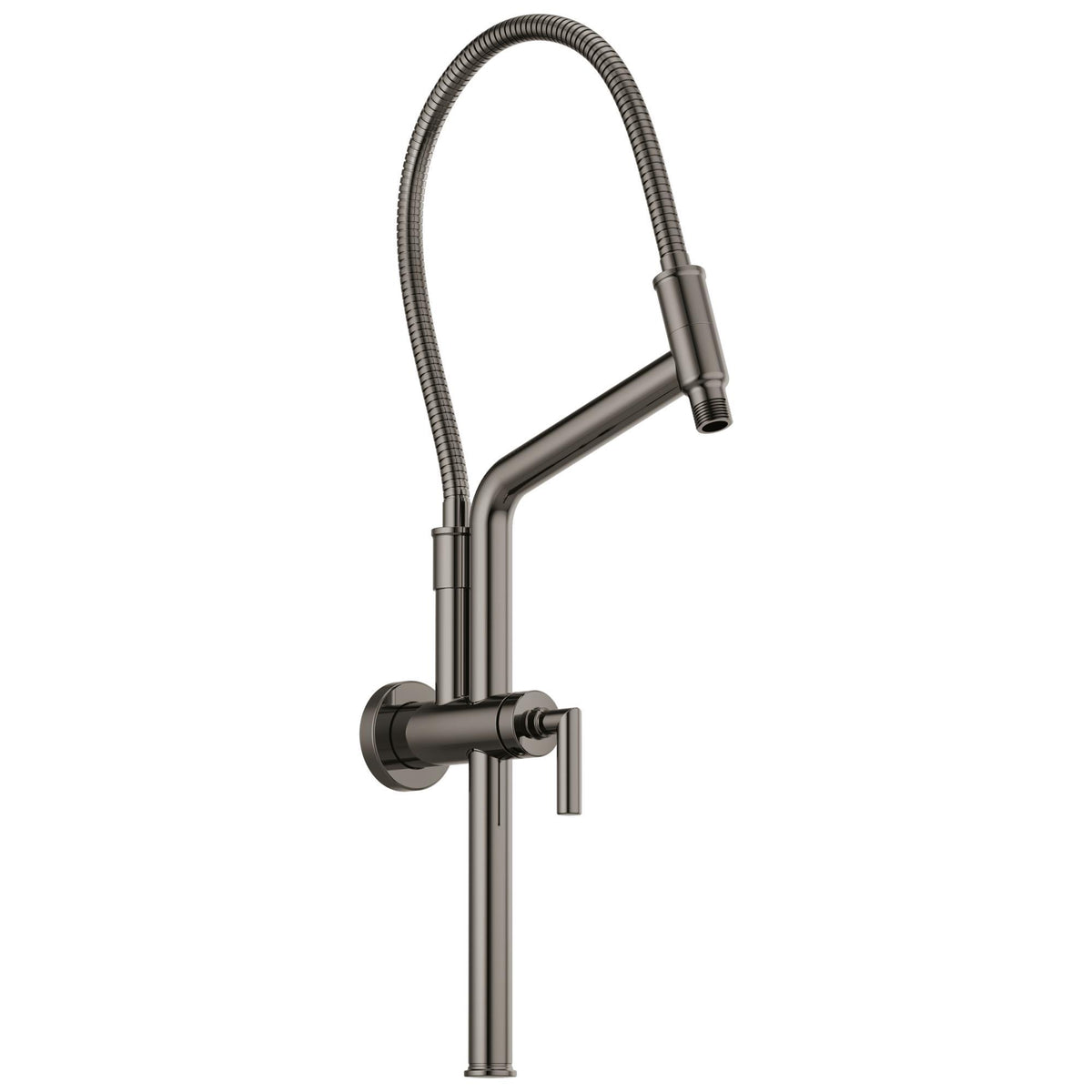 Essential - Round Slide Bar Shower Arm and Flange