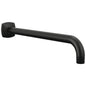Allaria - Shower Arm & Flange - Matte Black - 13" L Arm