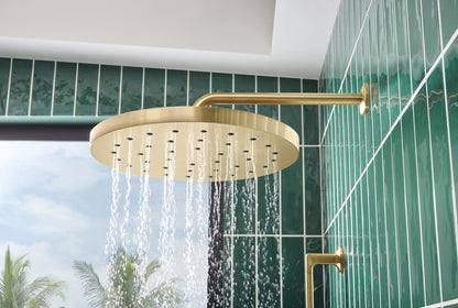 Allaria - Shower Arm & Flange - 13" L Arm - Solid Brass