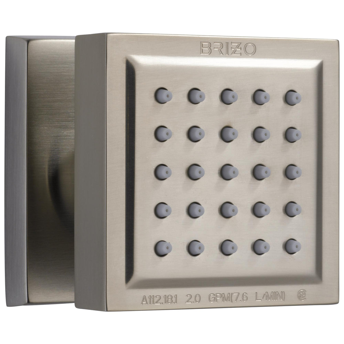 Brizo® 84121-NK Vettis™ TouchClean® Body Spray, (1) Full Spray, 2 gpm Maximum, Wall Mount, Import