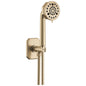 Brizo® 88865-GL Beauclere™ Hand Shower, 3-11/16 in Dia 4-Function Shower Head, 1.75 gpm Flow Rate, 60 to 82 in L Hose, 1/2 in - 14 NPT Connection, Luxe Gold, Import