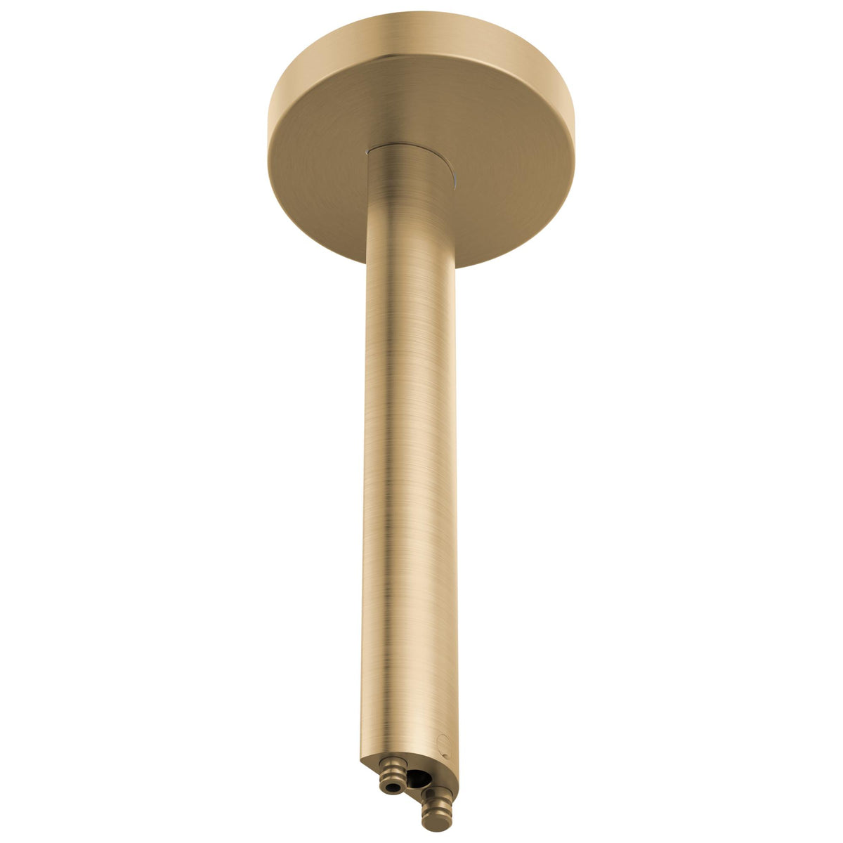 Brizo® 899110-12-GL 899110 Roccesco™ Faucet Shower Arm and Flange, 12 inch Size, For Use With Halo Raincan Shower Head 813110, Brass, Luxe Gold, Import