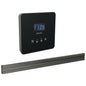 Bilateral Steam Shower Control - Lumicoat Luxe Steel