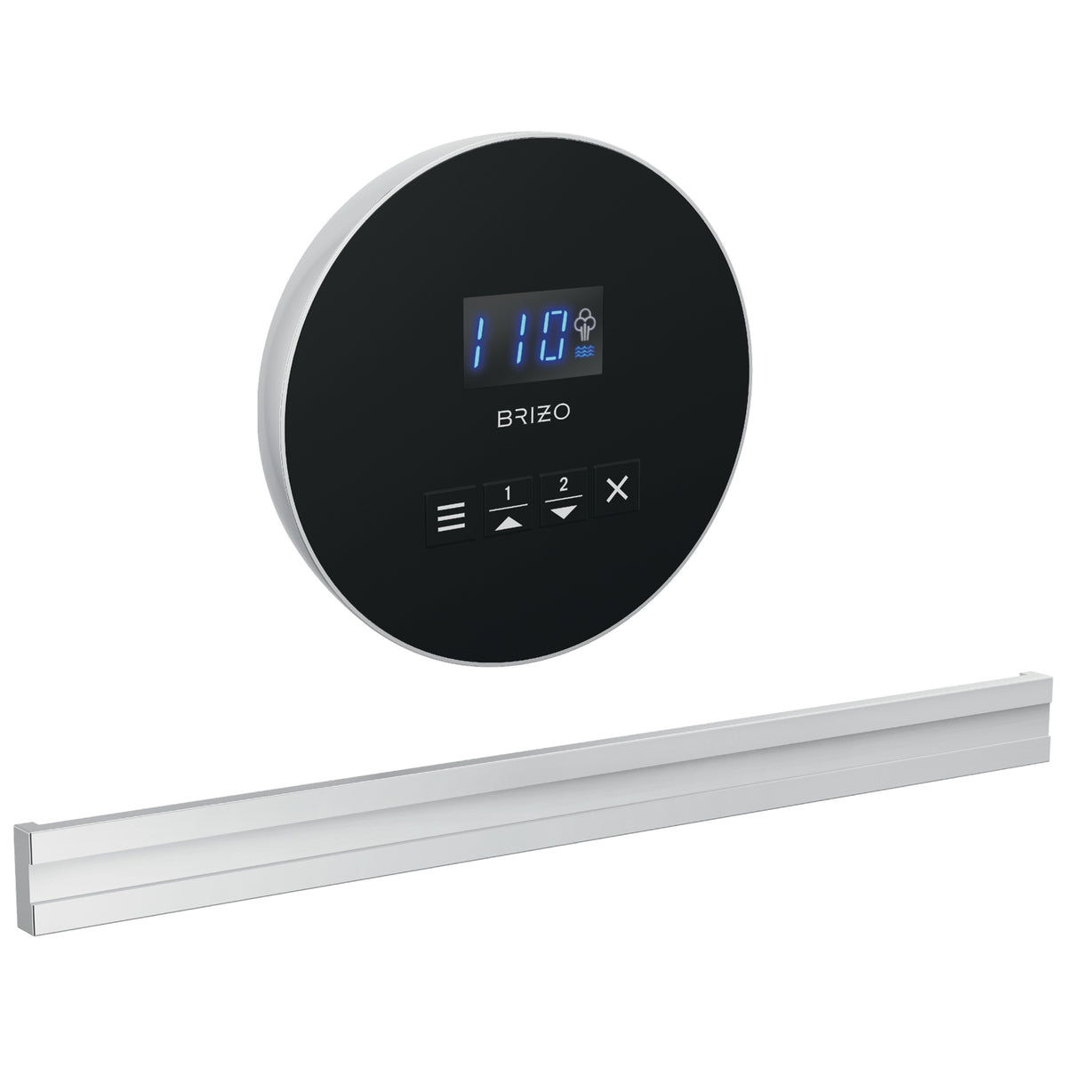Bilateral Steam Shower Control - Lumicoat Chrome