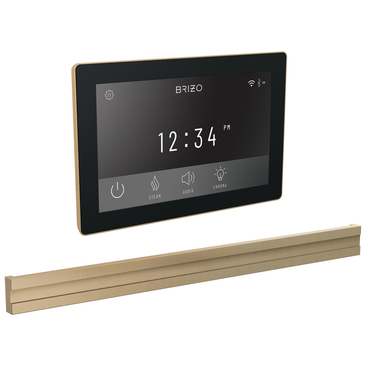 Bilateral Steam Shower Control - Lumicoat Luxe Gold