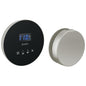 Round Steam Shower Control - Lumicoat Brushed Nickel