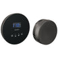 Round Steam Shower Control - Surface - Lumicoat Black Onyx