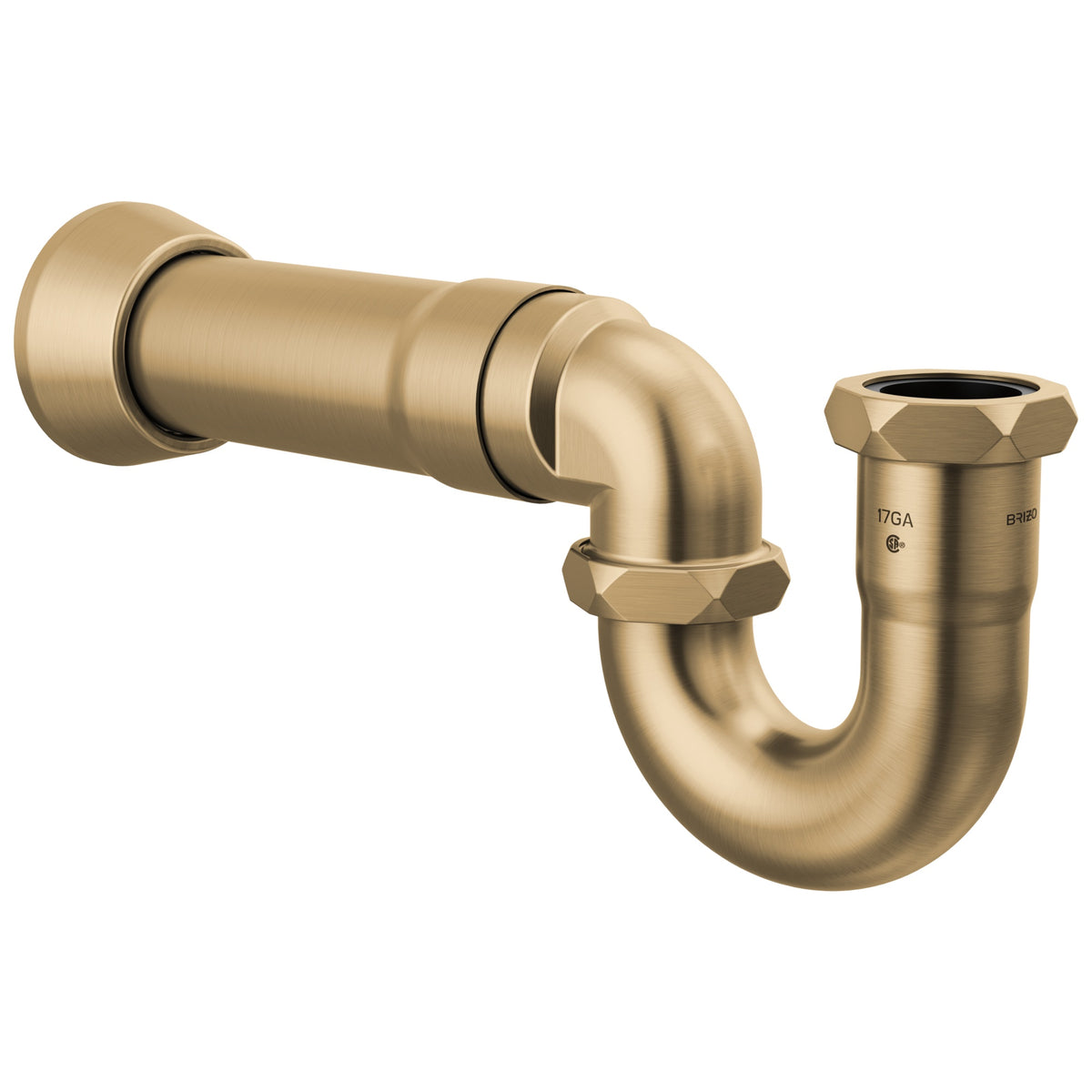 Adjustable P-Trap - Luxe Gold - Solid Brass