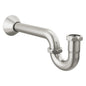 P-Trap with Flange - Brass - Luxe Nickel