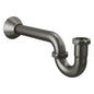 P-Trap with Flange - Brass - Luxe Steel