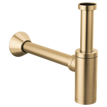 Bottle Trap with Flange - Brass - Luxe Gold