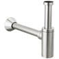 Bottle Trap with Flange - Brass - Luxe Nickel