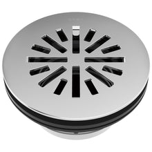 4" Round Shower Drain - Chrome - Brass Drain