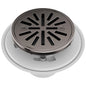 4" Round Shower Drain - Brilliance Black Onyx