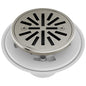 4" Round Shower Drain - Brushed Nickel