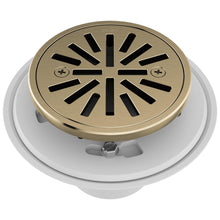 4" Round Shower Drain - Luxe Gold