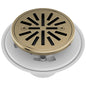 4" Round Shower Drain - Luxe Gold