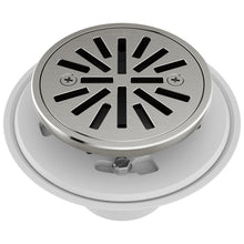 4" Round Shower Drain - Luxe Nickel