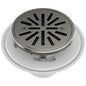 4" Round Shower Drain - Luxe Steel