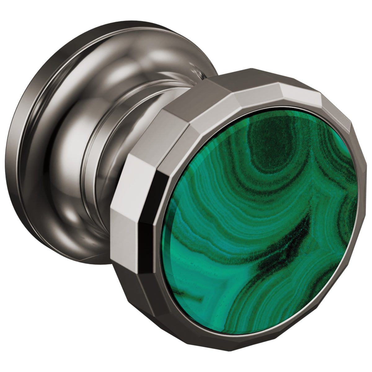 Brizo® HI5865-BNXMC Beauclere™ Wheel Handle, Zinc, Brilliance Black Onyx/Malachite, Import