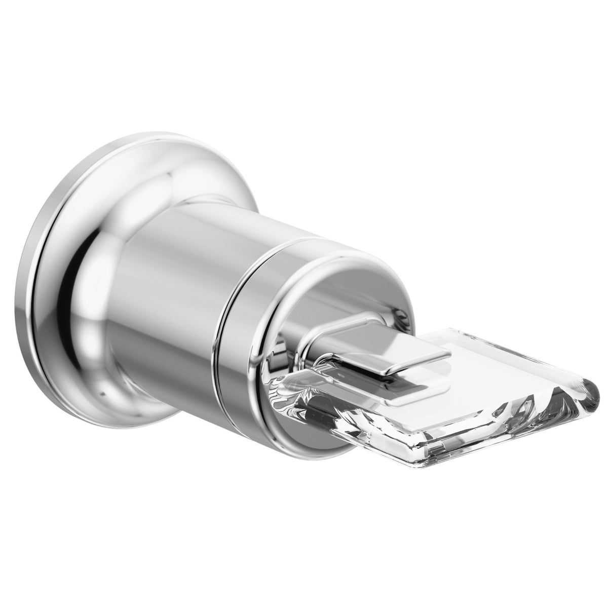 Brizo® HK5867-PCCL Allaria™ 1-Handle Lavatory Knob Handle Kit, Zinc, Polished Chrome/Clear Acrylic, Import