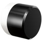 Odin - Single Handle Knob - Zinc - Matte White/Black Crystal
