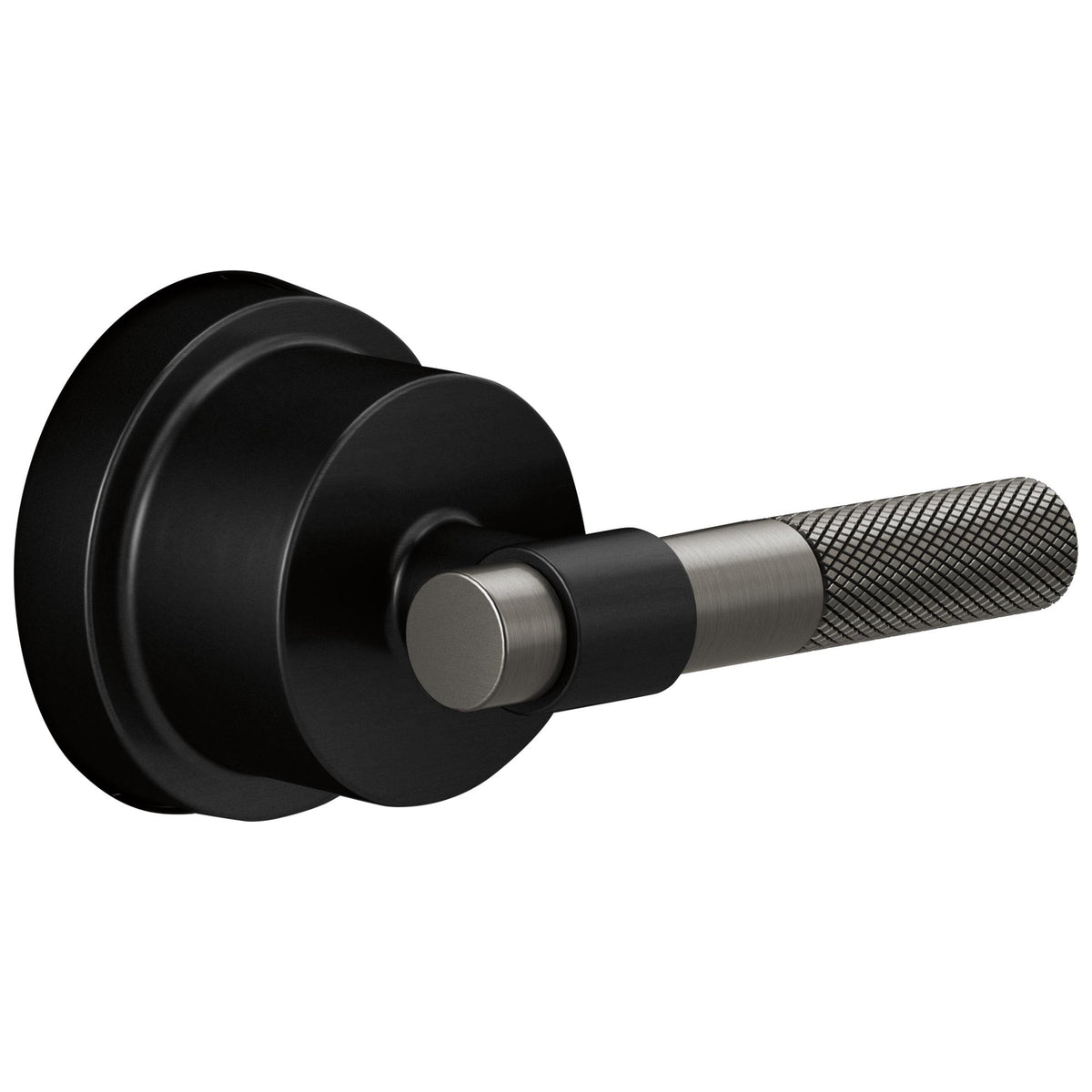 Brizo® HL6633-BLSL Litze® Single Trim Handle Kit, For Use With LHP, Lever Handle, Zinc, Matte Black/Luxe Steel, Import