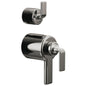 Brizo® HL7567-BNX Allaria™ 3-Handle Tub Filler Twist Lever Handle Kit, Zinc, Brilliance Black Onyx, Import