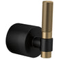 Brizo® HL933-BLGL Litze® Single Trim Handle Kit, For Use With LHP, Lever Handle, Zinc, Matte Black/Luxe Gold, Import