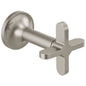 Odin - Two Cross Handle - Brushed Nickel - Zinc