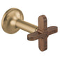 Brizo® HX5875-GLWD Odin® Two Cross Handle, For Use With Odin® Models T65875LF-LHP/T65875LF-LHP-ECO Wall Mount Lavatory Faucets, Zinc, Luxe Gold, Import