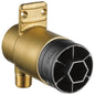 Brizo® HydraChoice™ R84100 Rough-In Valve, 1/2 in IPS Inlet x 1/2 in IPS Outlet, Forged Brass Body, Import