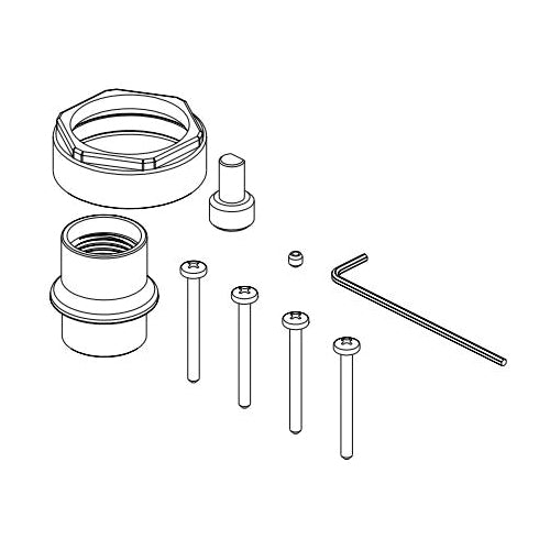 Brizo® Thick Wall Installation Kit, For Use With Model T75P598-LHP/T75P698-LHP Integrated Shower Diverter Trim and Pressure Balance Valve with Diverter