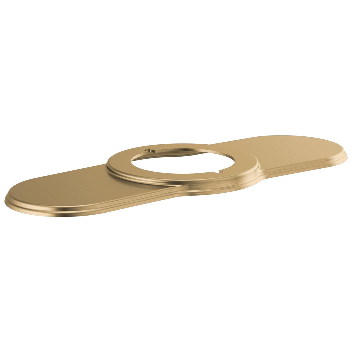 Brizo® Invari™ Escutcheon, For Use With Invari™ 65076LF 1-Handle Lavatory Faucet, 2.31 in L x 5.63 in W x 1/4 in H, Import