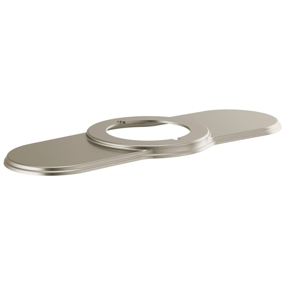 Brizo® Invari™ Escutcheon, For Use With Invari™ 65076LF 1-Handle Lavatory Faucet, 2.31 in L x 5.63 in W x 1/4 in H, Import
