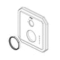 Brizo® RP100615BN Escutcheon Assembly, For Use With Virage® T75P560 Thermostatic Valve With 3-Function Diverter Trim, Brushed Nickel, Import