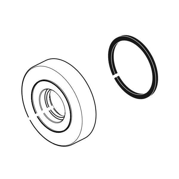Brizo® Litze® Handle Base and Gasket, For Use With Litze® T70435-LHP Wall Mount Tub Filler, 0.63 in L x 2-3/4 in W x 2-3/4 in H