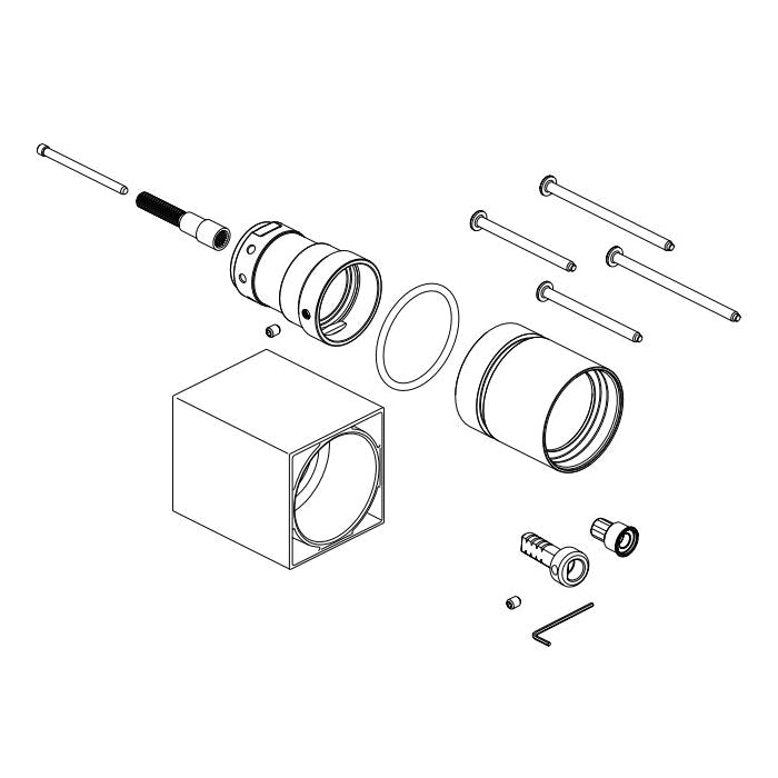Brizo® Siderna® Extension Kit, For Use With Siderna® T75580 Tempassure Thermostatic Valve with Integrated 3-Function Diverter Trim and Siderna® T75680 Tempassure Thermostatic Valve with Integrated 3-Function Diverter Trim
