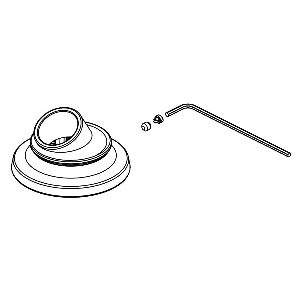 Brizo® Invari™ Base/Set Screw/Cover and Wrench, For Use With Invari™ T67476 Roman Tub Faucet