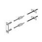 Brizo® RP101398 Kintsu™ Mounting Hardware, For Use With Kintsu™ Model 694706 8 in Mini Towel Bar, Import