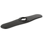 Brizo® RP101659BL The Tulham™ Kitchen Collection by Brizo® Traditional Escutcheon, 2.56 in L x 11.63 in W x 0.5 in H, Matte Black, Import