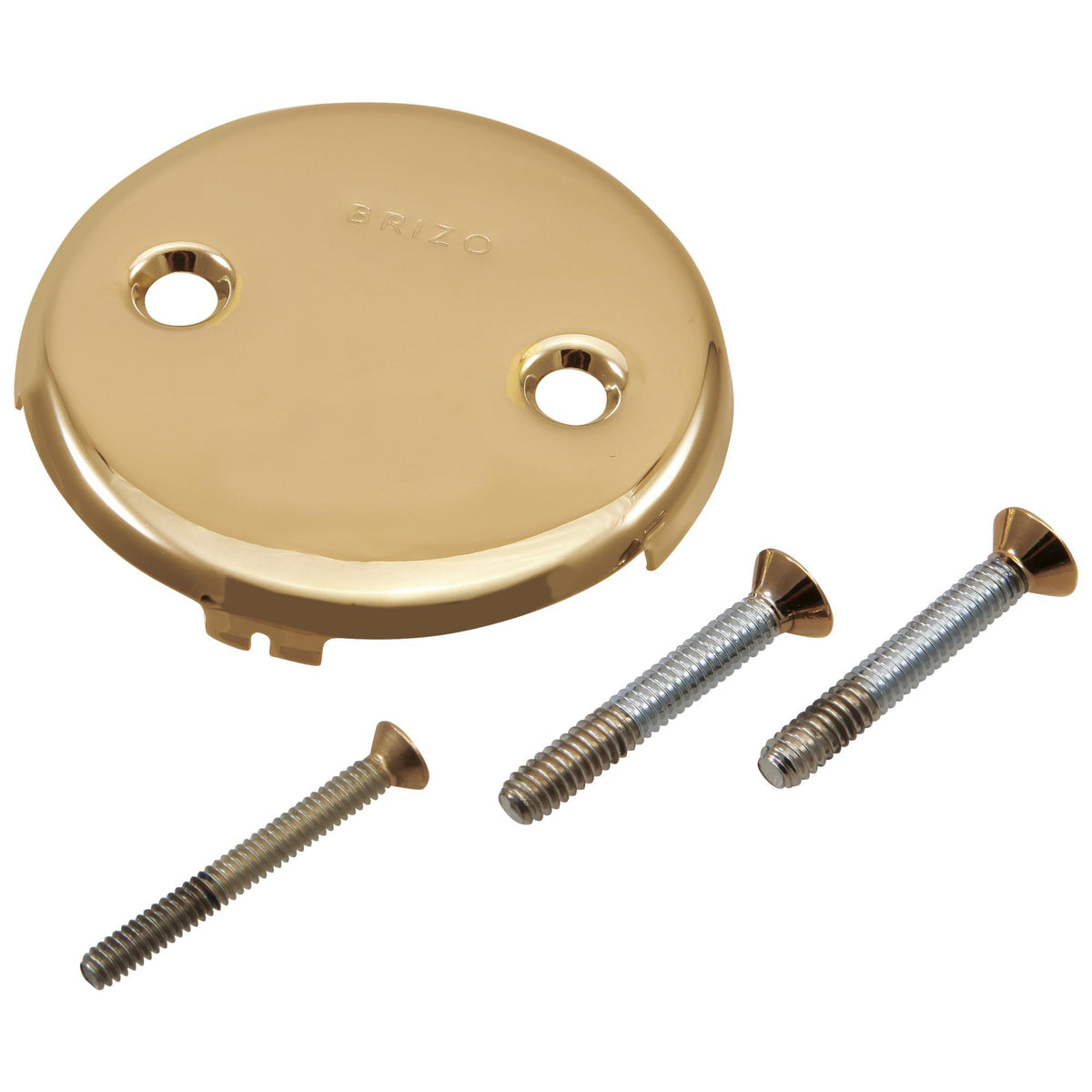Brizo® RP43153PG Overflow Plate With Screw, For Use With Model RP43139/RP43140 Toe-Operated Bath Waste, Import