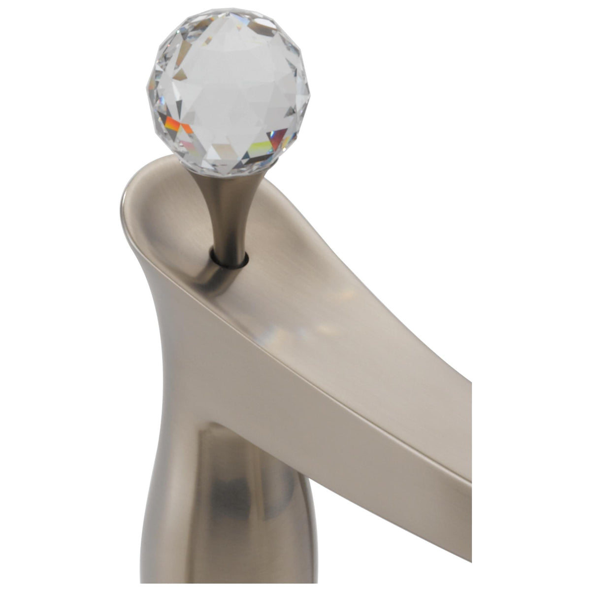 Brizo® RP47959BN RSVP® Roman Tub Crystal Finial, Plastic, Brushed Nickel, Import