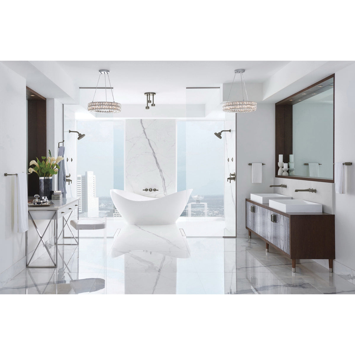 Levoir - Pendent Raincan Shower Head - Ceiling Mount